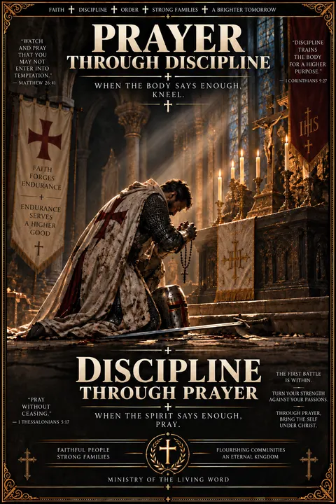 Prayer Through Discipline: When the body says enough, kneel.